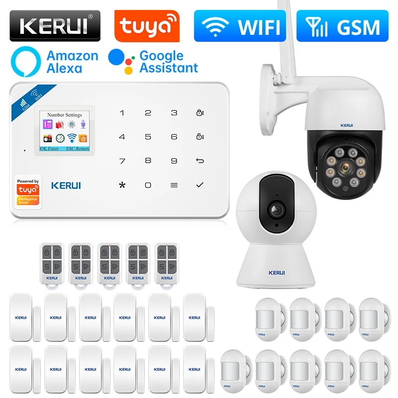 KERUI W181 Alarm System WIFI GSM Alarm Kit Tuya Smart Alexa Motion
