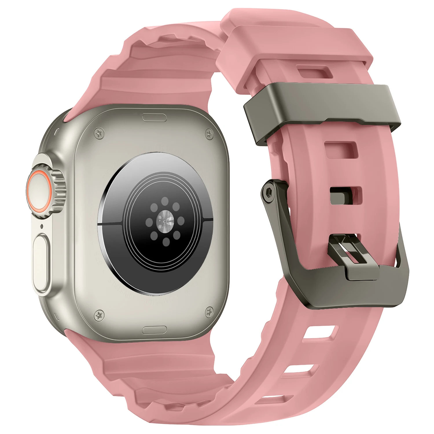 Sport Silicone Titanium Band - Soft Rubber Bracelet Strap