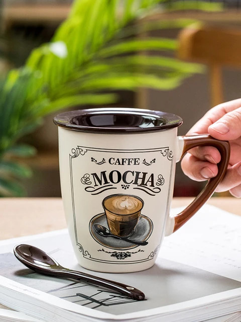2 4 6 Latte Coffee Tea Glass Kitchen Cup Set Mug With Spoon Straw