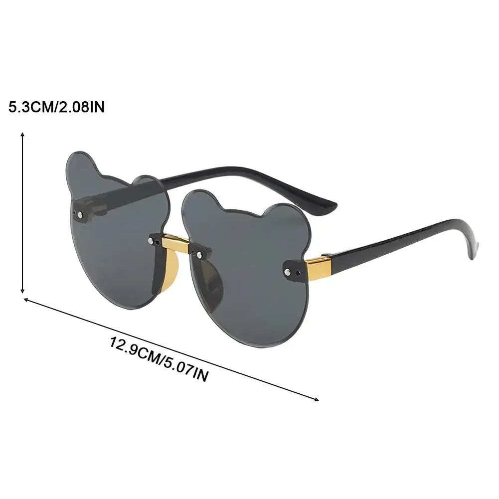 Sunglasses For Kids Cute Shape Headband Set Gradient Frameless Cartoon Frame Suitable For Children 1 And 2 Years Old