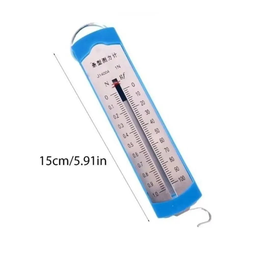 읽기 쉬운 1N 스프링 스케일 5N 2.5N 트리거 풀 게이지 10N 클리어 스케일 행잉 스프링 동력계 측정기