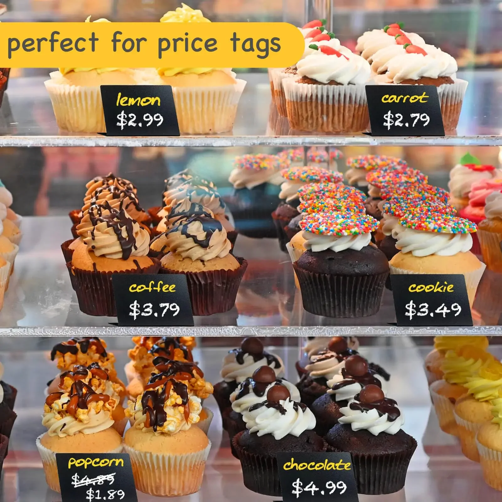 Mini Chalkboard Signs Food Dispaly Buffet Labels Brand Number Table Price Tag for Wedding Birthday Party Supplies Bakery Tags