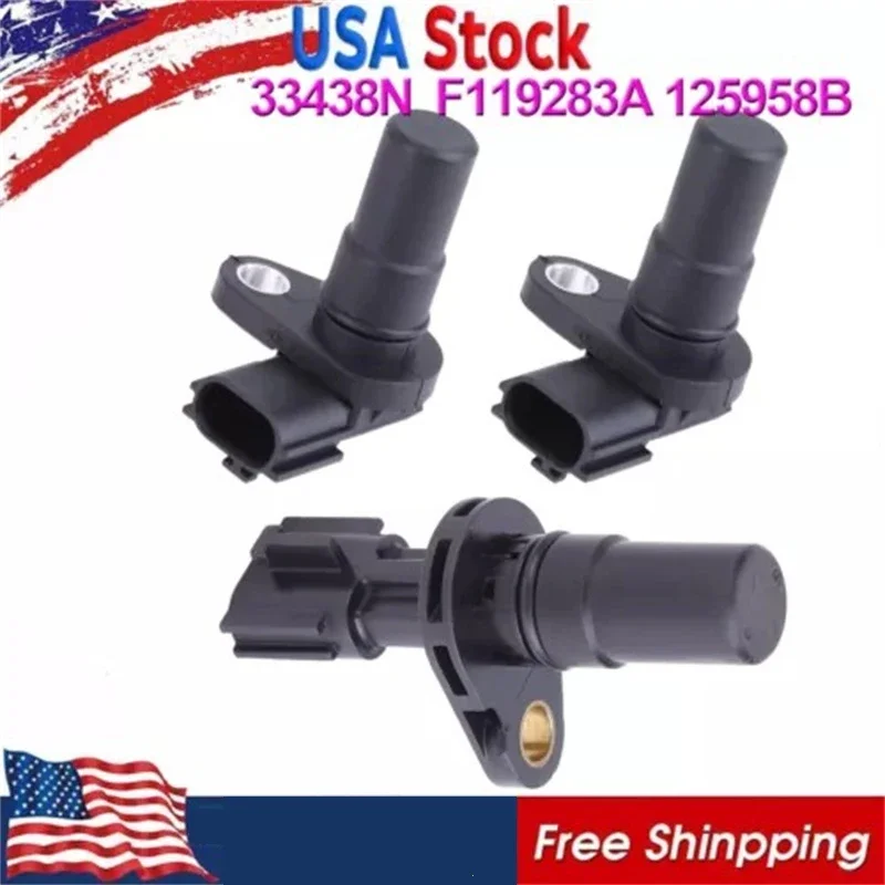 3Pcs Transmission Speed Sensors Compatible for Altima Infiniti CVT Replaces 33438N F119283A 125958B