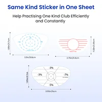 Golf Impact Tape Labels 125Pcs Golf Club Impact Stickers for Woods Analysis Golf Training Aids for Swing Practice 2