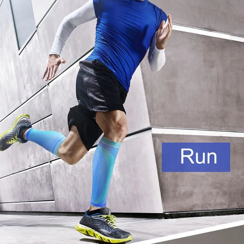 1Pcs Calf Compression Sleeve for Men Women Runners Shin Guards for Running Cycling Training Football Basketball Volleyball