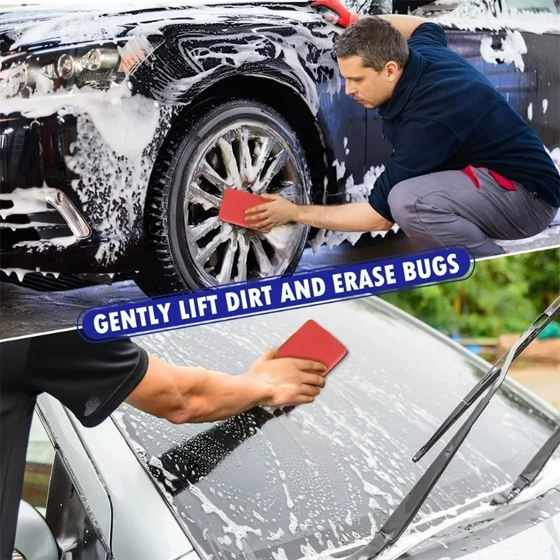Car Wash Mud Cleaner Magic Clay Bar Sponge Block Pad Remove Contaminants Before Polisher Wax for Car Care Wash Accessories car cleaning accessories,car cleaning sponge,car polishing sponge,car cleaning tool