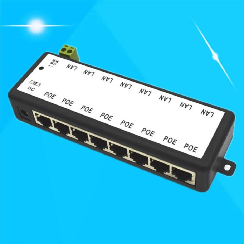 IP ī޶ PoE   , ̴   , 4 Ʈ, 8 Ʈ, 4,5(+), 7,8(-) Է DC12V-DC48V
