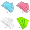 4Pcs/Set Silicone Pastry Bag Tips Kitchen DIY Cake Icing Piping Cream Cake Decorating Tools Reusable Pastry Bags Set 6