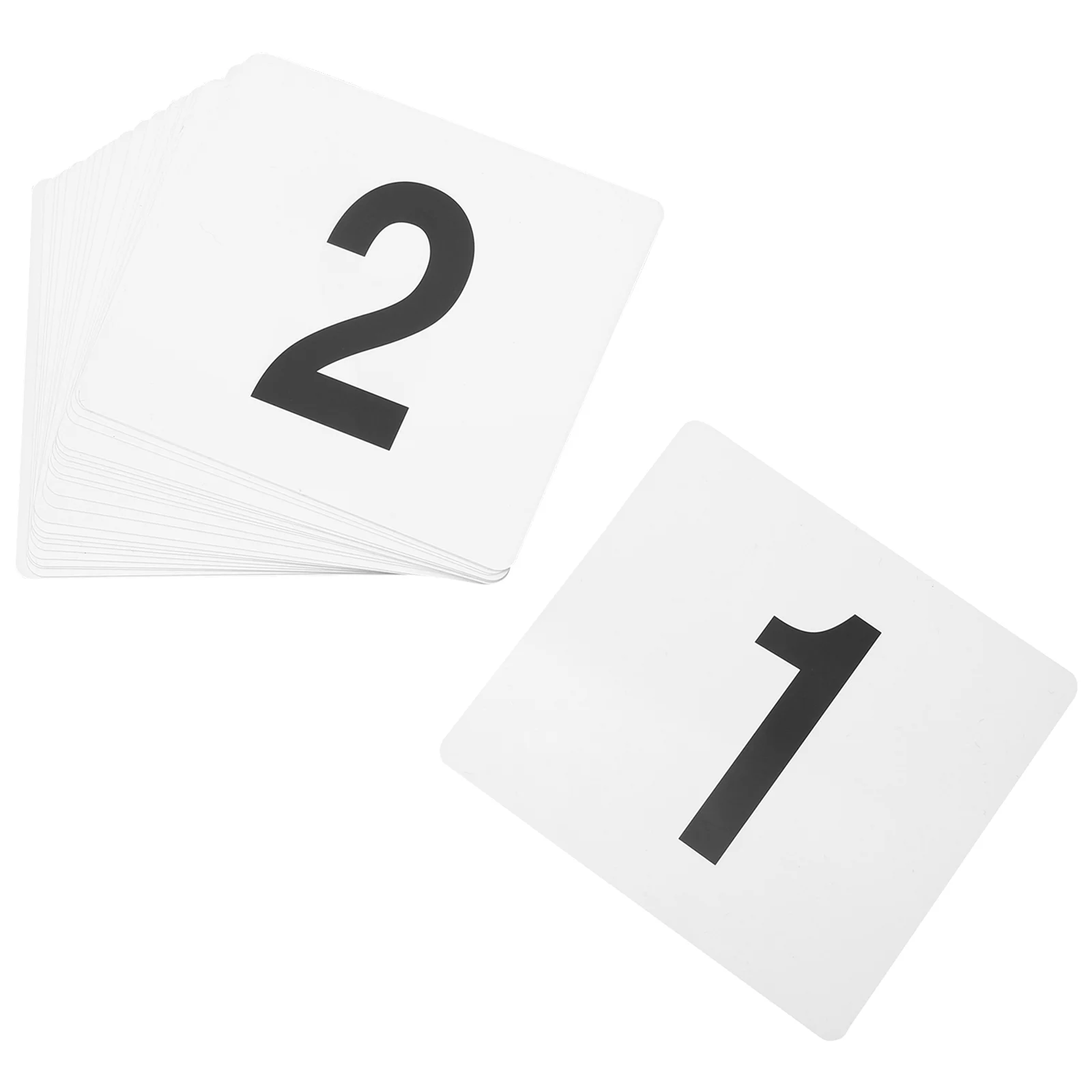 50 Pcs Double Sided Table Numbers Plastic Number Tags Restaurant Table Numbers Wedding Cards Party Supplies Place Cards