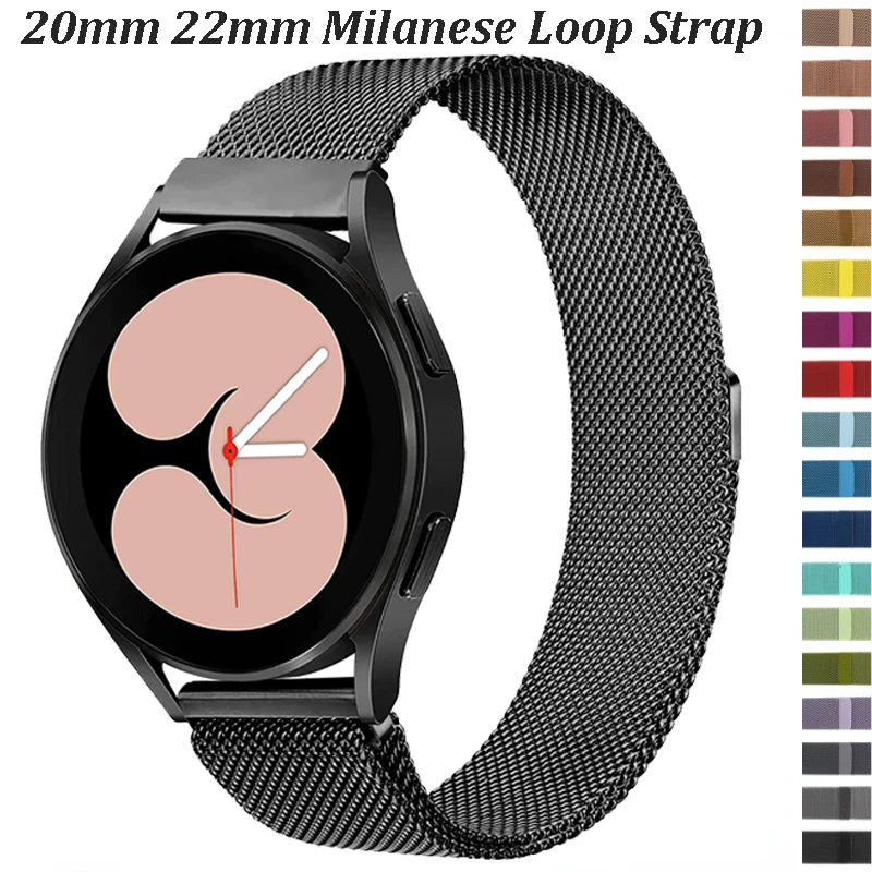 Milanese Loop Metal Magnetic Bracelet Band - 20mm/22mm