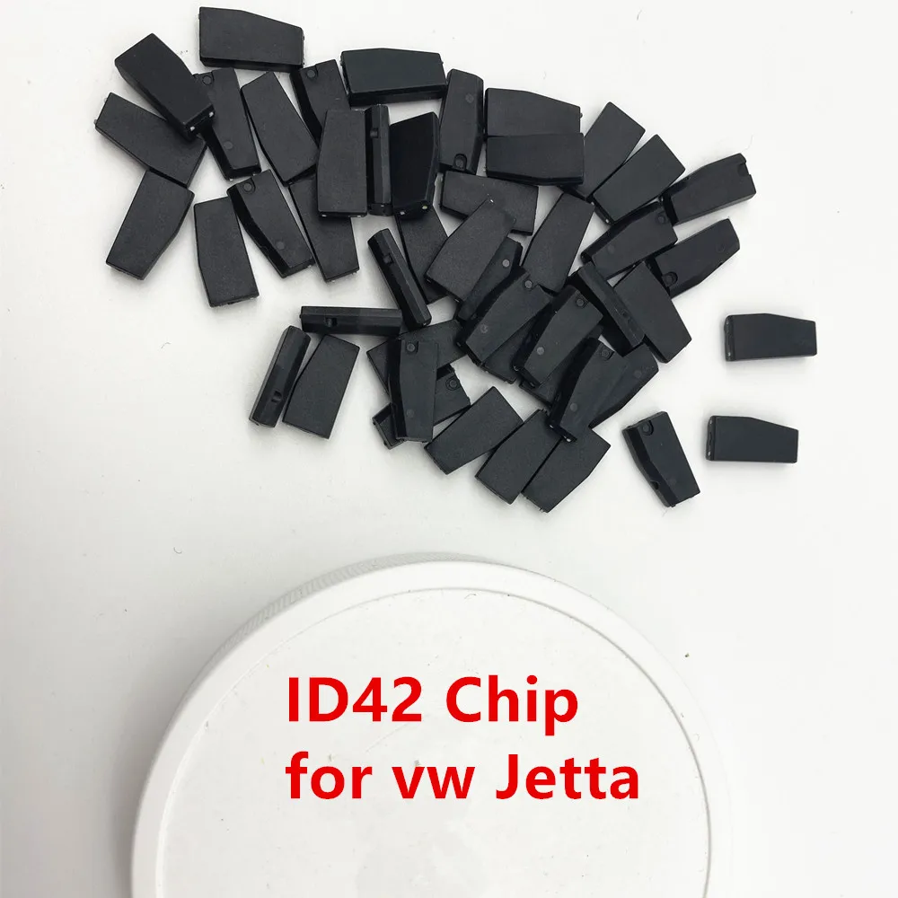 5/10/20/50 Pz/Lotto Chip Chiave Auto Id42 Chip Carbon Tp10 Blank Transponder Chip Id:42 42 Chip Per Volkswagen Per Vw Per Jetta