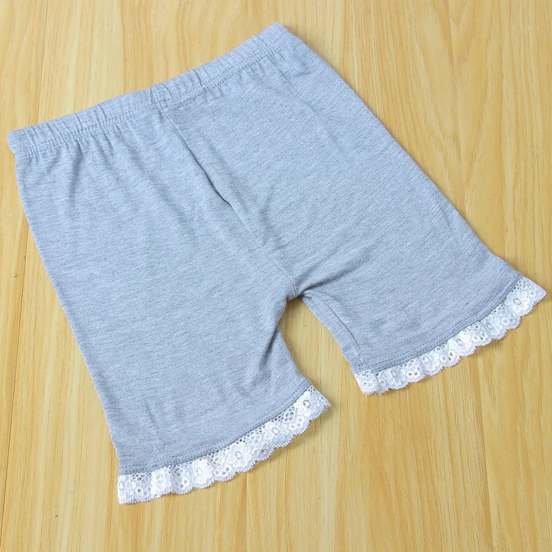 Girls Lace Safety Pants Children Summer Underwear Leggings Kids Solid Boxer Briefs 3-10Years Girls Cute Soft Thin Beach Shorts