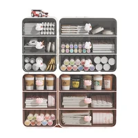 3 Tiers Makeup Organizer Holder Cosmetic Storage Box Bathroom Countertop Organizer White-B 2