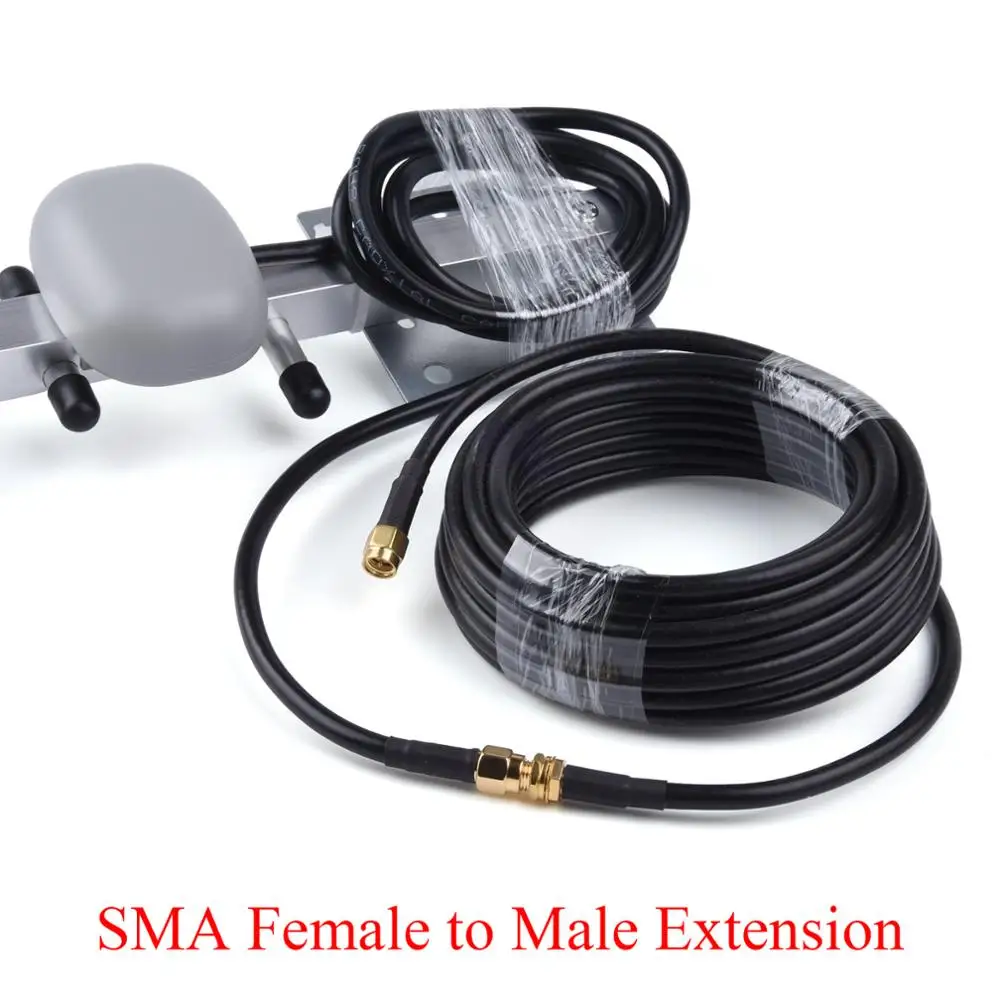 1PCS 4G LTE 25dBi 안테나 791-2690MHz 실외 무선 야기 안테나 SMA 남성형 연장 와이어 키트 포함