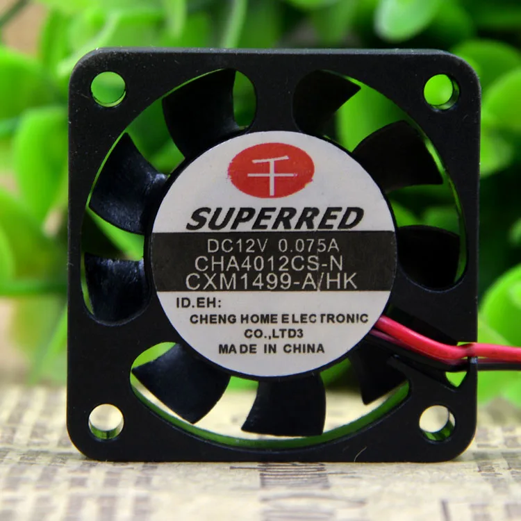 Superred Superred CHA4012CS-N 4010 12V 0.075A 4CM 초저소음 팬