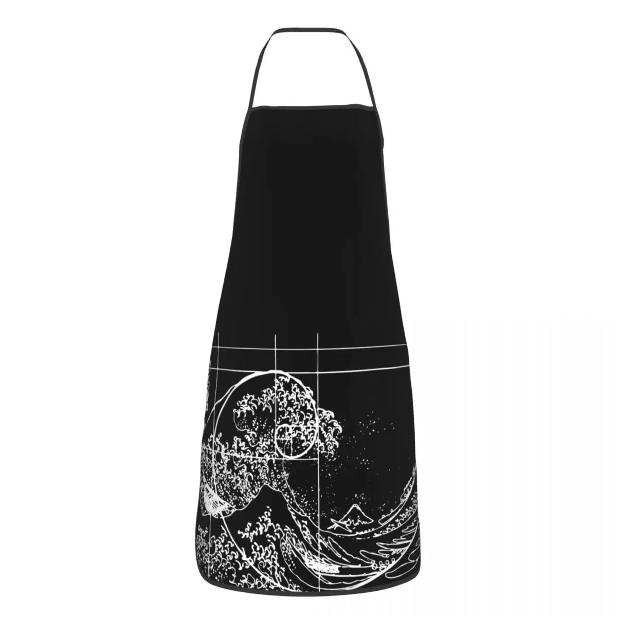 

Hokusai соответствует Fibonacci, последовательность золотого цвета, фартук для уборки дома, математические фартуки, садовые Смешные фартуки для мужчин, женщин и мужчин