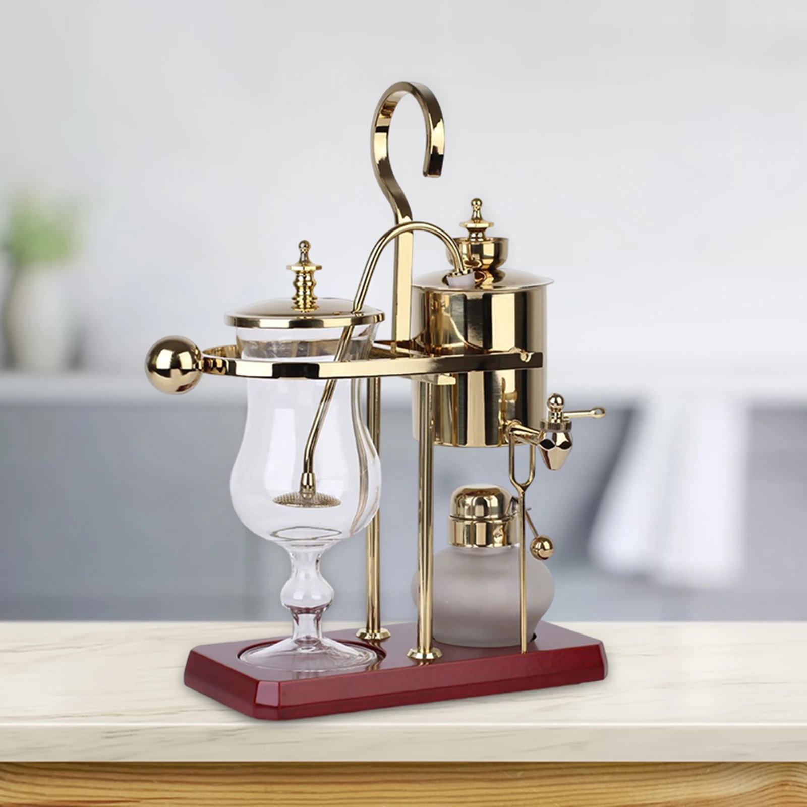 Siphon Coffee Maker Anti Slip Kitchen Cookware Manual Elegant Belgium Brewing Machine for Hotel Kitchen Camping coffee