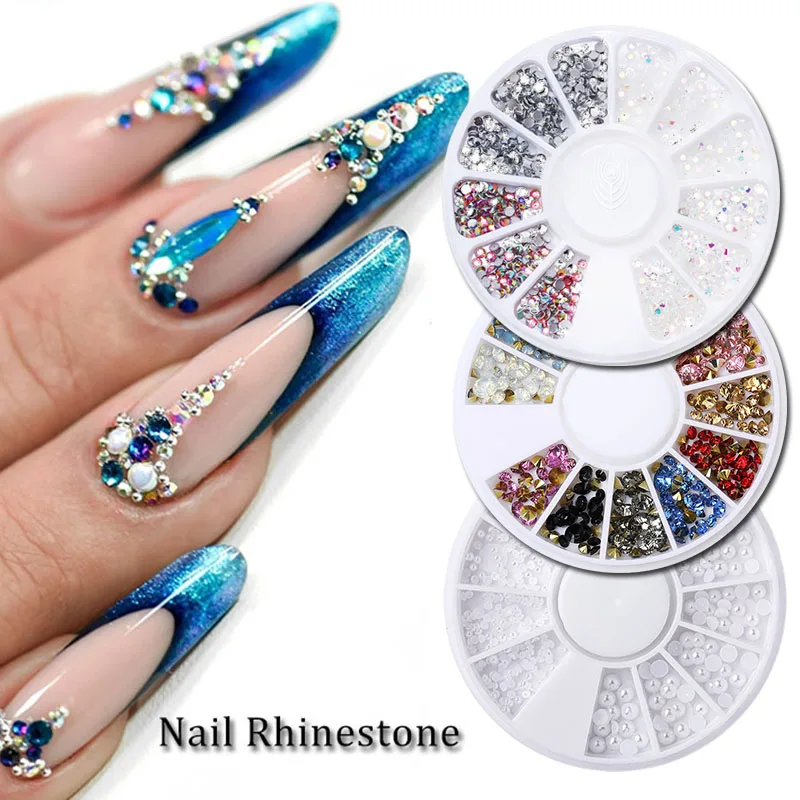 Glitter Nail Rhinestone Flat Back Crystal Gems Irregular Jewelry