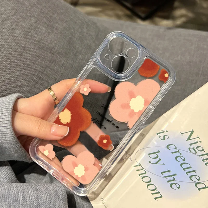 Rose Flower Phone Case For iPhone 11 Case iPhone 14 Pro Max 12 13