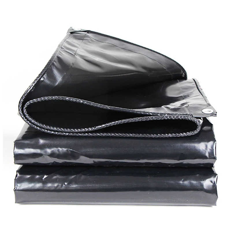 Tela Nera Resistente Impermeabile Tenda Da Campeggio All'Aperto Giardino Pergola Riparo Antipioggia Copertura Telo Per Camion Addensare Telone In Pvc