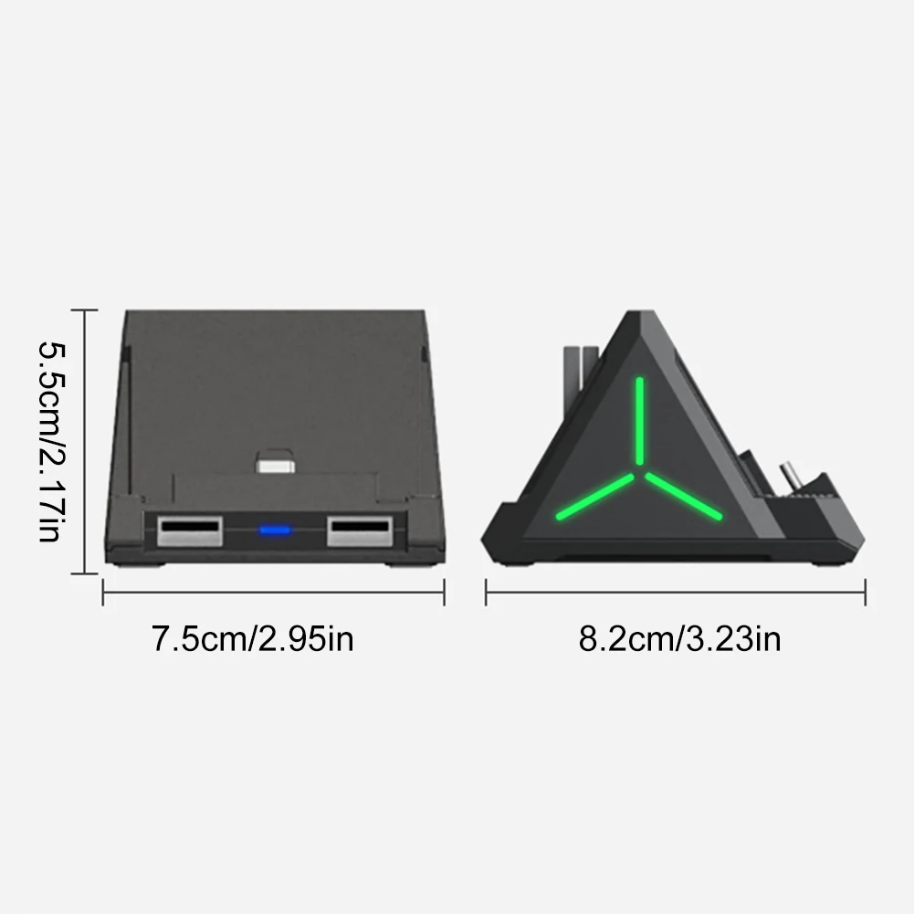 For Switch TV Docking Station Portable Charging Stand with HDMI-Compatible USB Type C Ports Base Charger Stand for Switch Dock