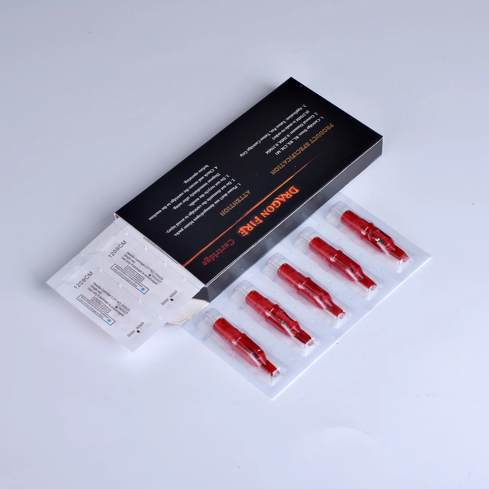 DRAGONFIRE Einweg Tattoo Nadel RL CM Make-Up Permanent 10PCS Mit Membran Sichere Patronen Tattoo Patrone Nadeln Für Kunst – Detail 4