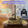 Omnidirectional Drive Metal 65CM Oversized T-72 Remote Control Tank 1:16 Launch Bullet Smoke Sound Barrel lift Electric RC Tank 1