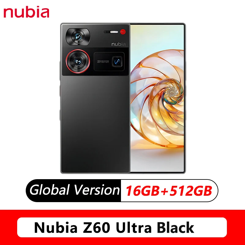nubia Z60 Ultra Black グローバル版 16GB+512GB Etoren.com | (Unlocked) Nubia Z60 Ultra Leading Version 5G