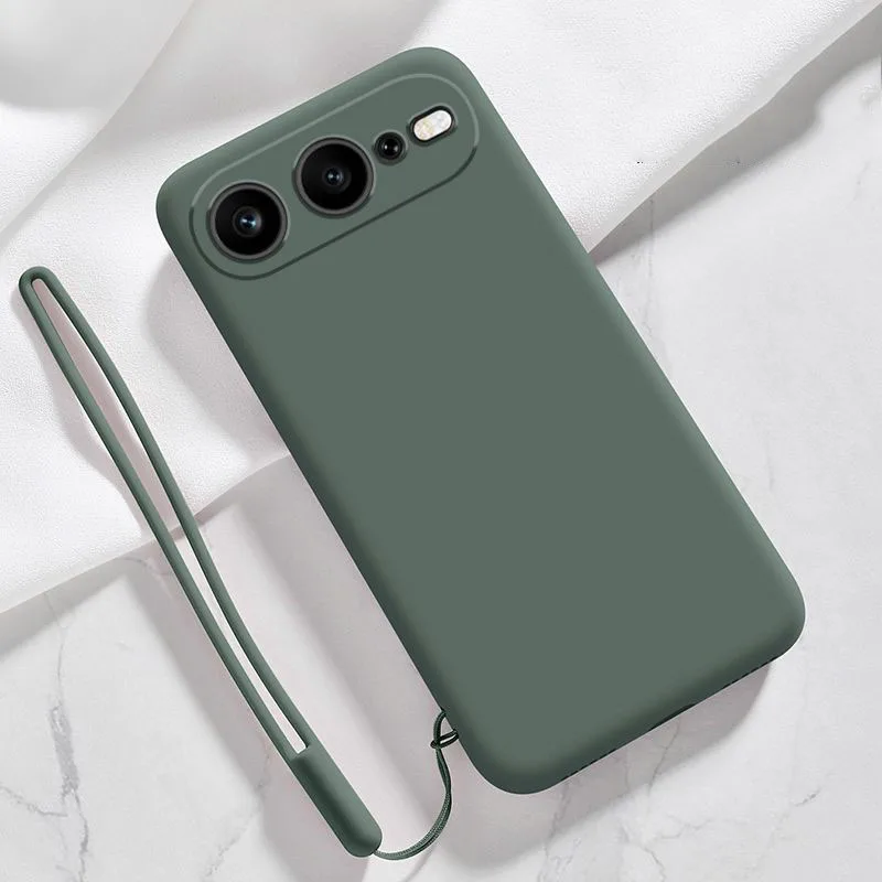 Liquid Silicone Phone Case with Hand Strap - Enhanced Durability and Grip