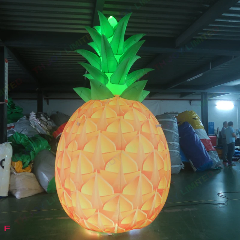 

Free Air Shipping 6m 20ft Tall Giant Inflatable Pineapple Model With Led Light For Event Stage Decoration