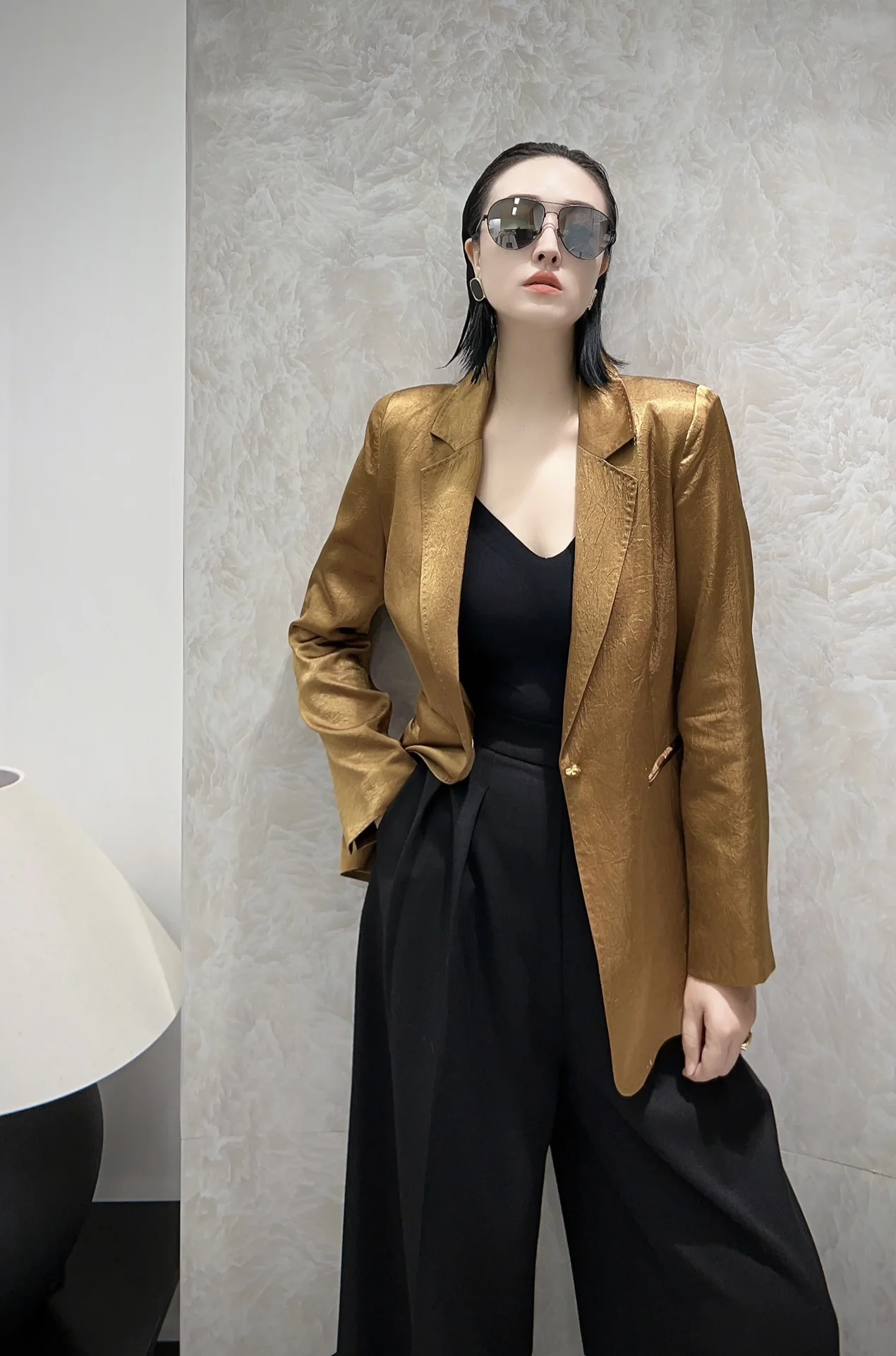 

2024 early spring hot style acetate jacket