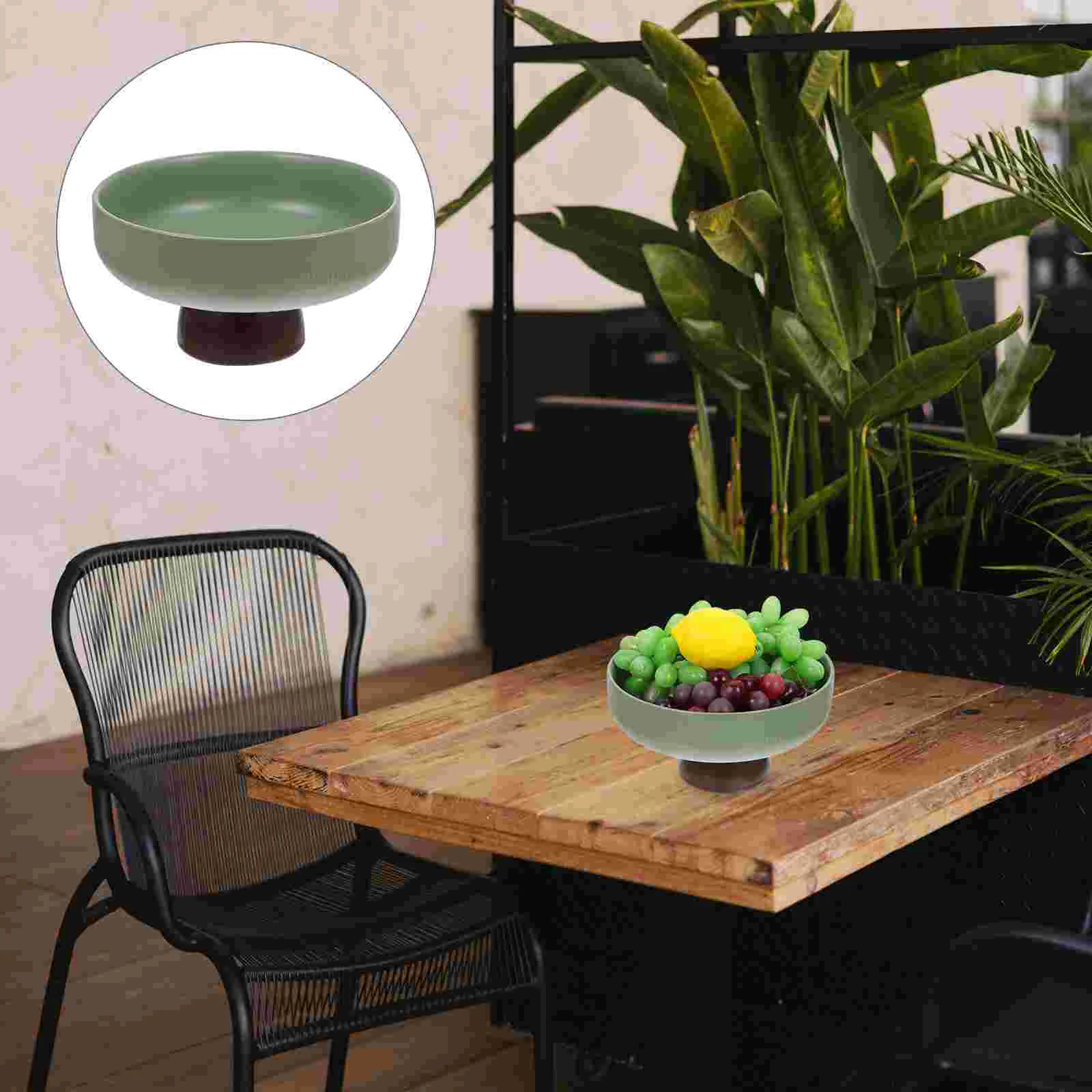 

1Pc Afternoon Tea Fruit Tray Decorative Candy Plate Dessert Serving Tray