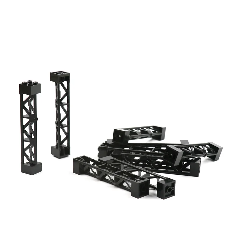 4pcs City Accessory Pillars High-tech MOC Parts for Military Building Block Christmas Gift Toys for Children building blocks toys
