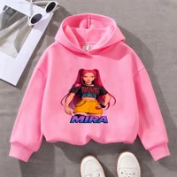 Kids Mira Kpop Demon Hunters Graphic Hoodie Girls Long Sleeve Sweatshirt Casual Fashion Top