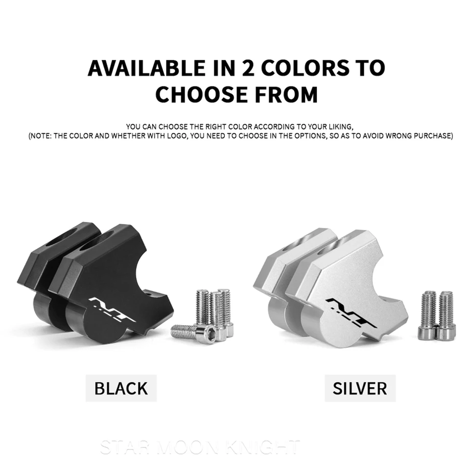 Rehausse Guidon Moto Adaptateur D'extension Pince Guidon Moto Pour NT1100 2022-(Black