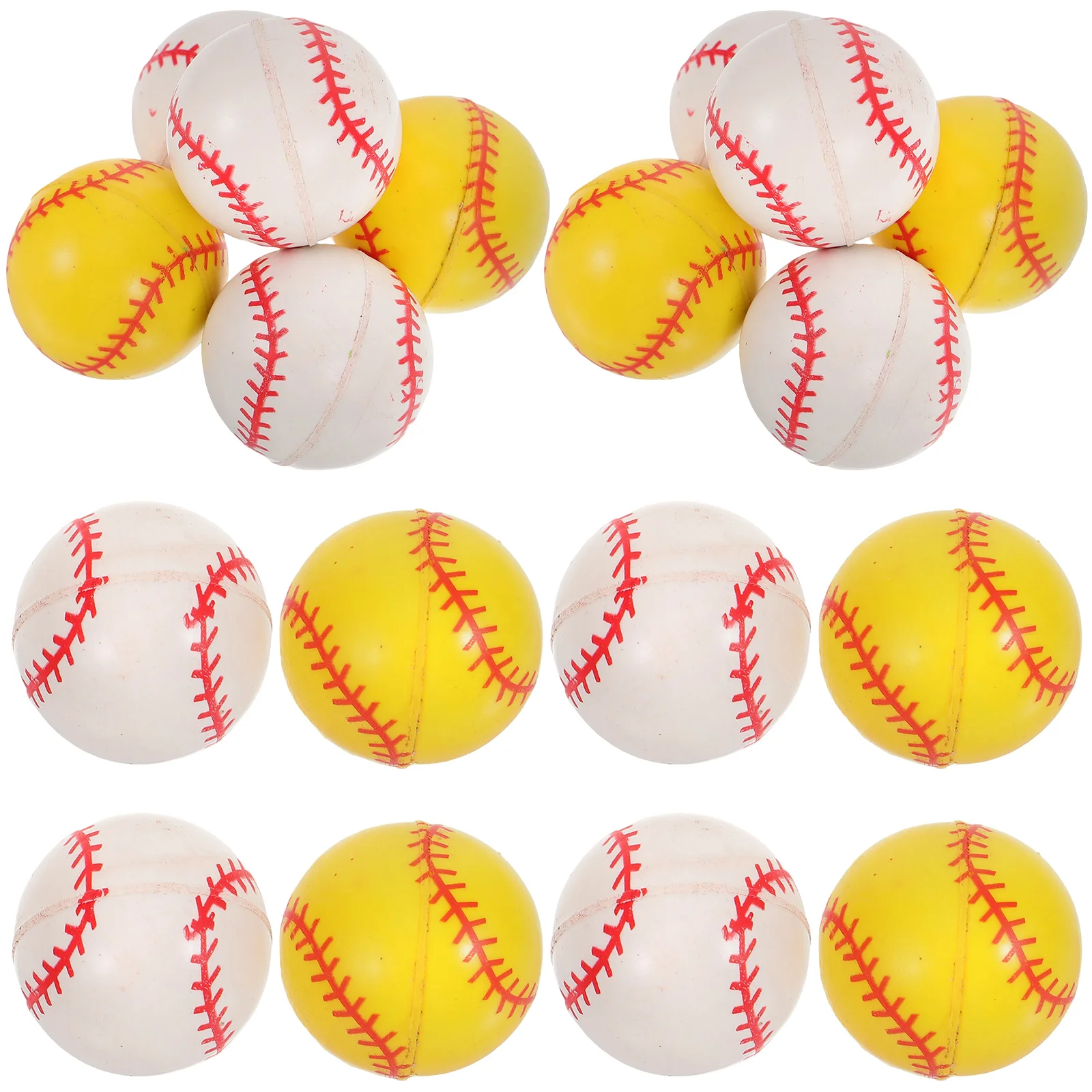 20 Pcs Bouncing Ball Jumping Ball Bouncing Balls Rubber Jumping Educational Toy Baseball Softball Team Sports