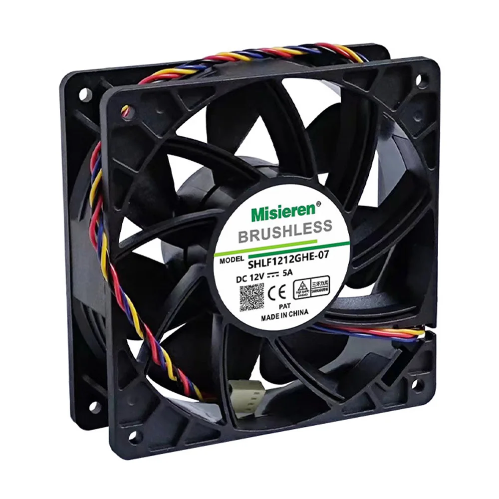 2025 Hot Miner Cooling Fan 4-Pin Connector Brushless Replacement DC 12V 5.0A For Antminer Bitmain S7 S9