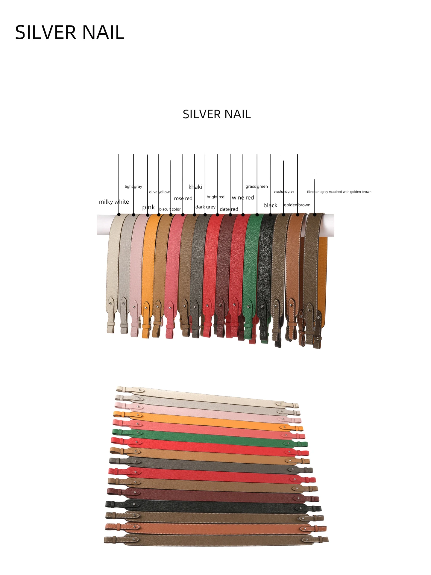Bag Strap for Handbags Accessories Genuine Leather Single 54CM Change H Luxury Desinger Brand Strap as UInderarm Shoulder Strap