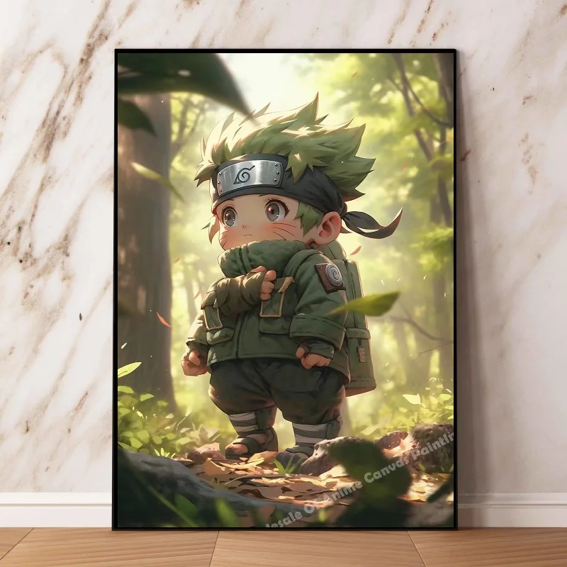 thumbnail image 1 of Póster de Naruto, periféricos de anime, mural, pintura en lienzo, decoración, figura de dibujos animados, imagen, arte de pared, decoración de habitación de niños, sin marco, 1 of 5