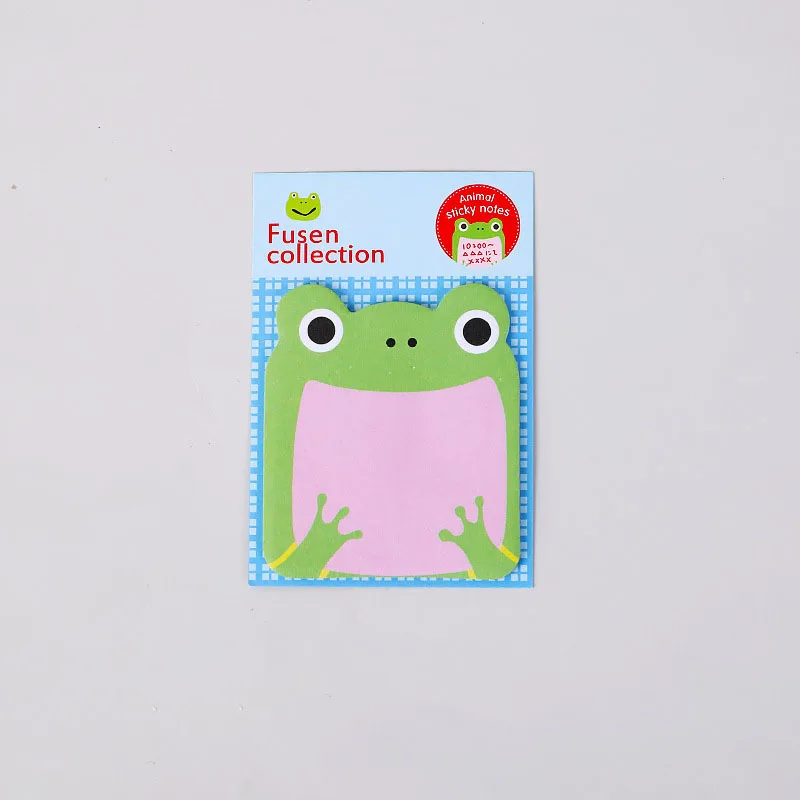 8 Pieces Sticker Cute Kawaii Animal Sticky Notes Notepad Memo Pads Office School Supply Stationery Panda Cat Kitty Bookmark 5