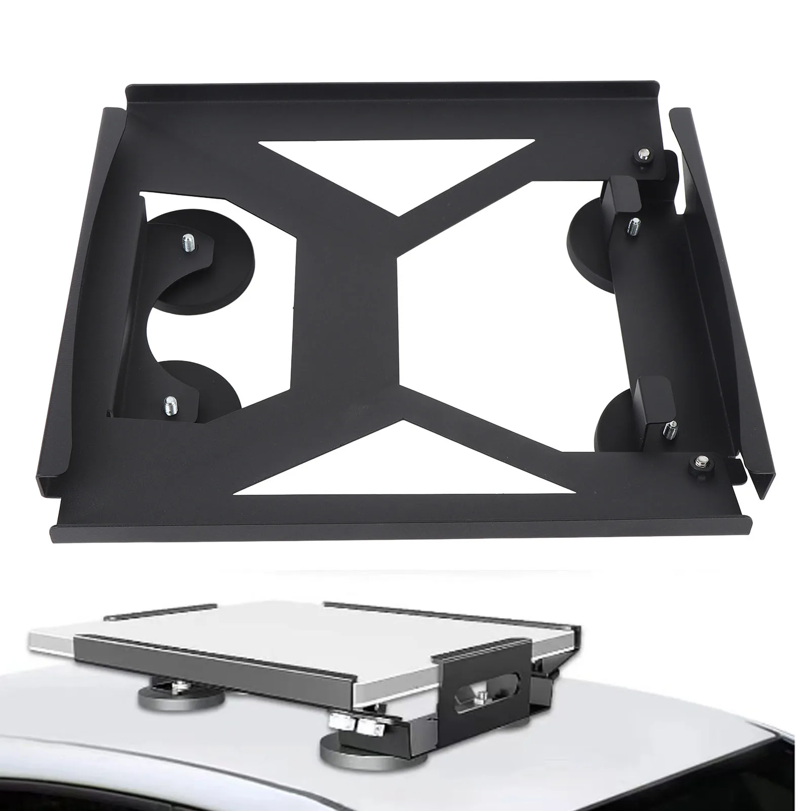 Rectangular Satellite Car Roof Mount Strong Adsorption Space Saving Rectangular Satellite Car Flat Mount Seamless Fit for Boat