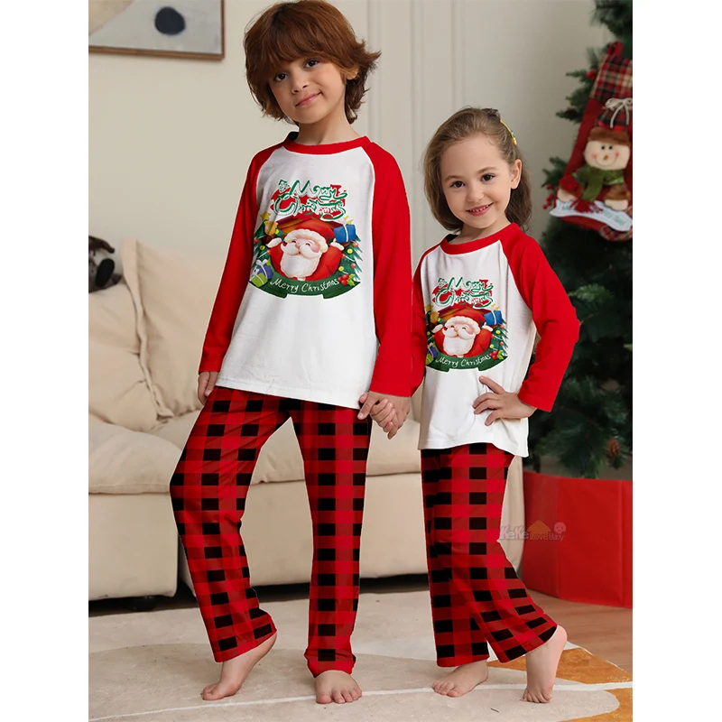 thumbnail image 5 of Pijamas navideños 2025, conjunto familiar a juego, novedades para niños y adultos, conjunto de ropa de pijamas navideños, mamelucos para bebés, ropa de dormir informal, look familiar, 5 of 5