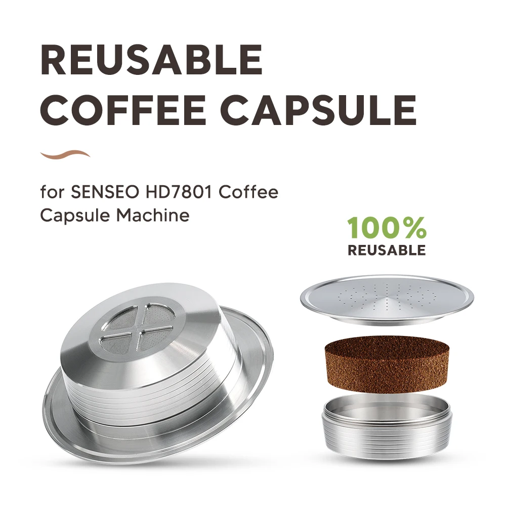 Stainless Steel Coffee Capsule Caps  Stainless Steel Senseo Capsules -  Stainless - Aliexpress