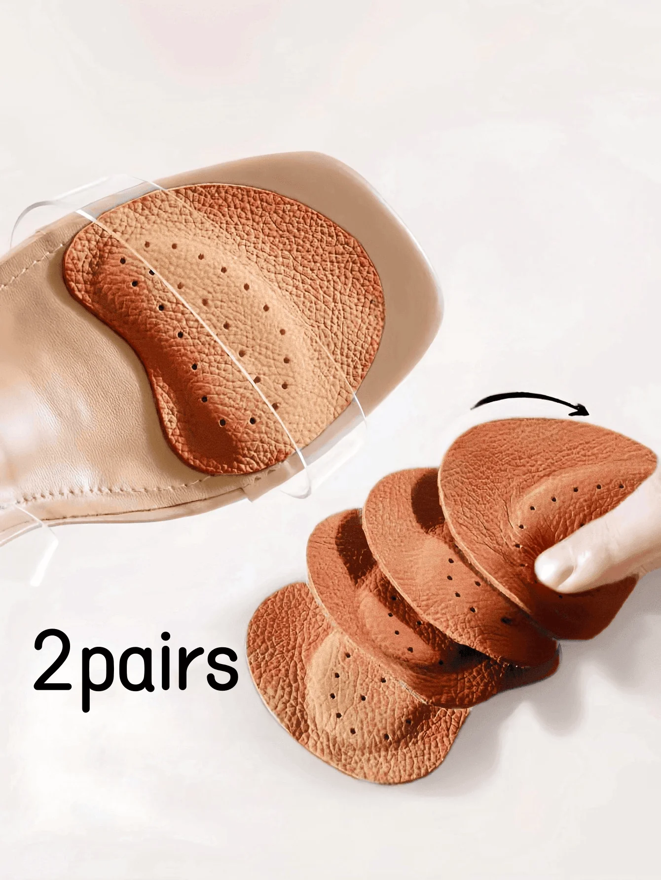 Shoe Insoles 2 Pairs Of Ladies Sandal Forefoot Cushion High Heel Non Slip Foot Care Insole Self Adhesive Stickers