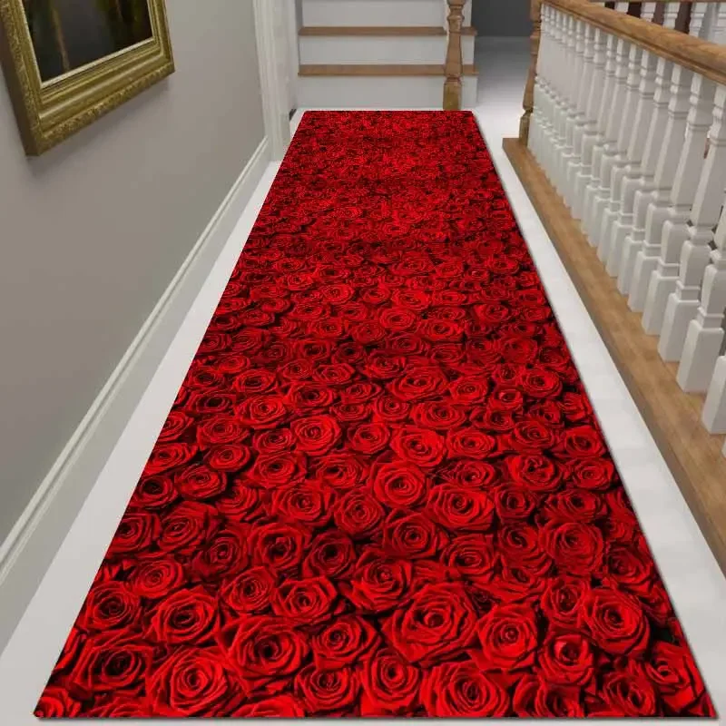 

Home Hall Stair Aisle Rug Balcony Long Corridor Passageway Non-slip Mat Customizable Modern Hallway Carpet Large Area Decoration