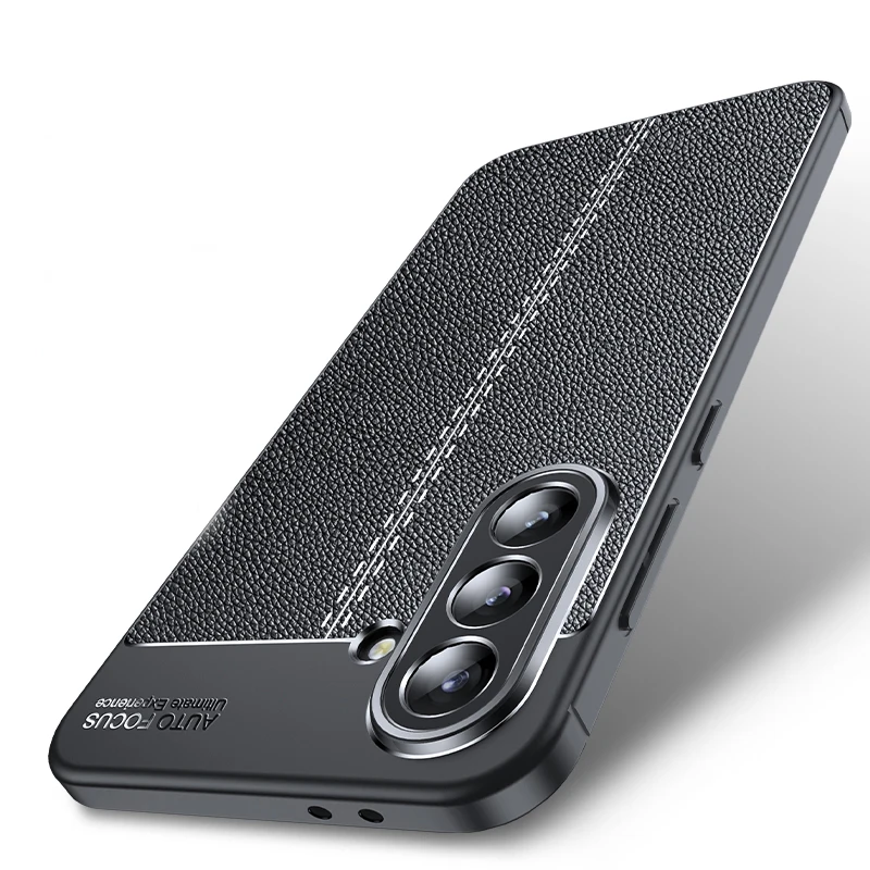 Weiche Leder Telefon Fall Für Samsung Galaxy A56 A36 A26 A25 A54 A53 A52 5G A12 A14 A15 A06 A05 A05S Luxus Business Abdeckung Fundas