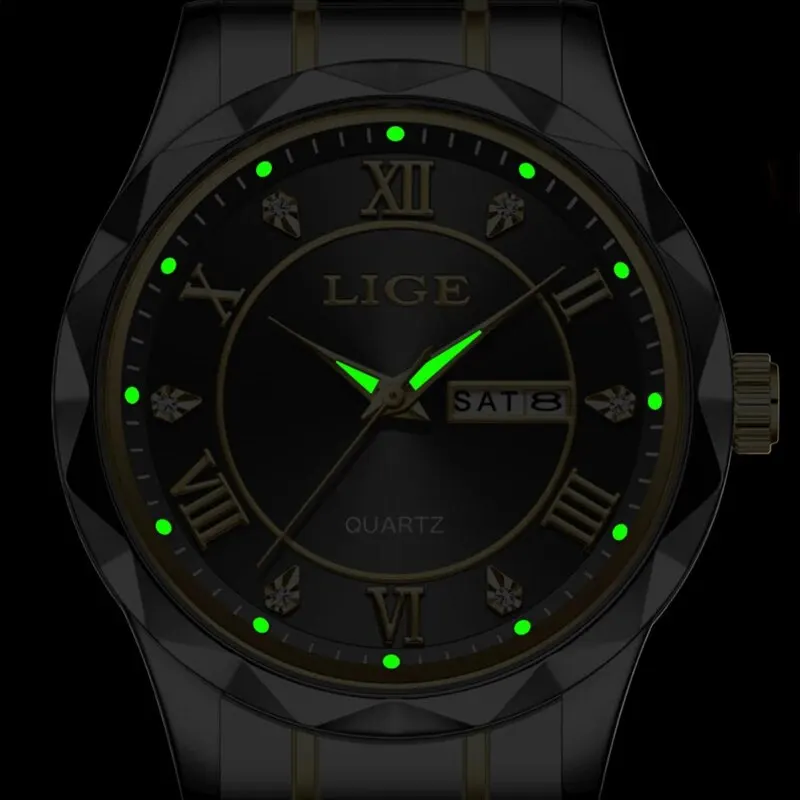 LIGE 2024 Sport Watches For Men Top Brand Luxury Waterproof Quartz Wristwatch Men Fashion Military Date Chronograph Montre Homme