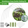 Greenhouse Plant Hoops Set Easy to Install Plant Cover Netting Kit Reusable Fibreglass Grow Set Vegetable Grow Tunnel Support 1