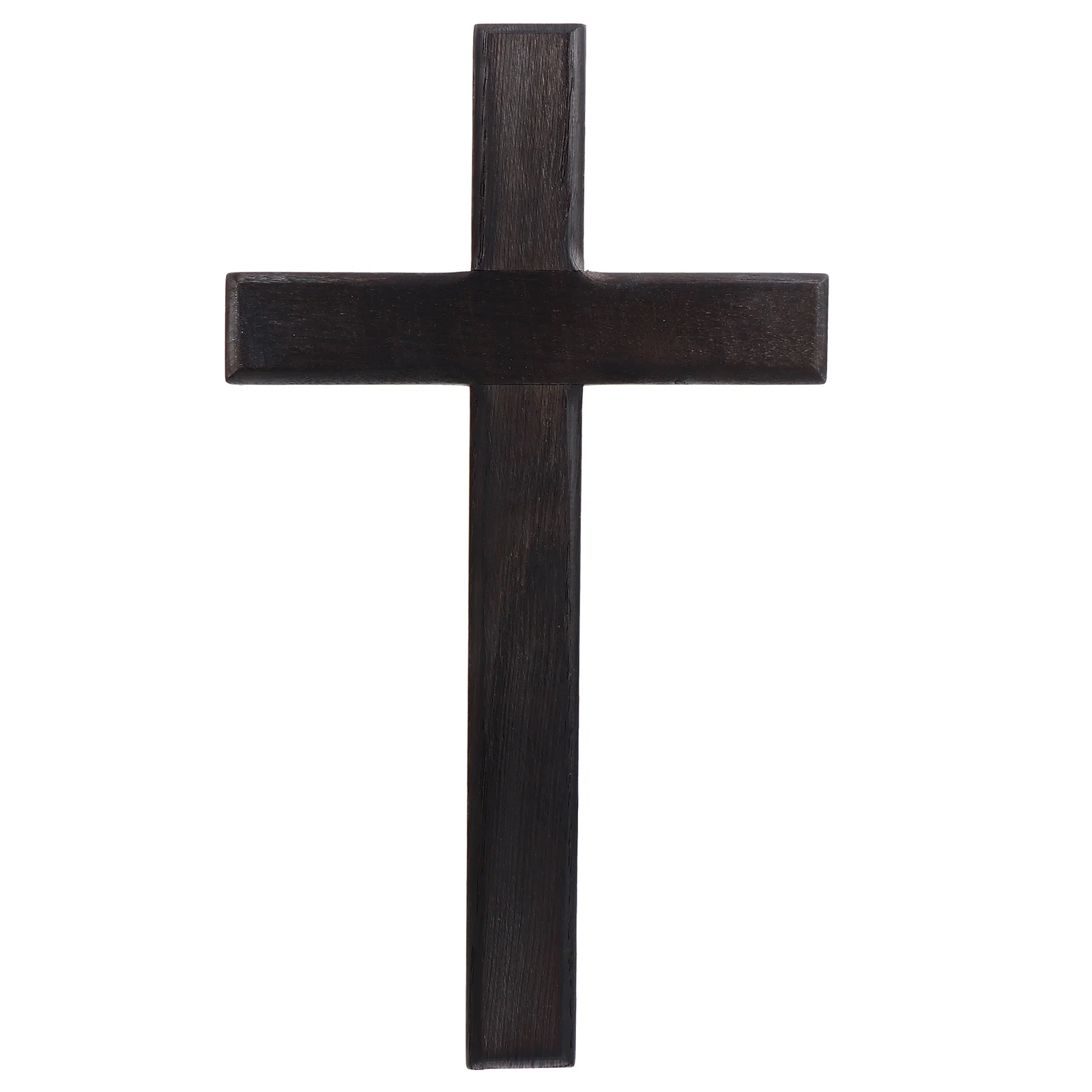 

Wooden Cross Wall Mounted Wood Black Holy Jesus Cross Wall Hanging Catholic Crucifix Crosses for Home