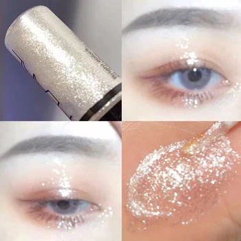 다이아몬드 샤이닝 리퀴드 아이 라이너, 진주광택 글리터 하이라이트 아이 섀도우 리퀴드 모노크롬 지속형 메이크업 화장품